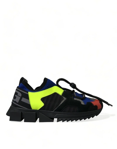 Shop Dolce & Gabbana Multicolor Sorrento Lace Up Men Sneakers Shoes
