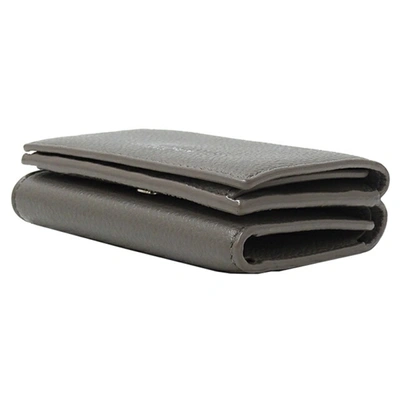 Shop Saint Laurent Grey Leather Wallet  ()