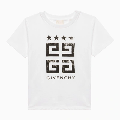 Shop Givenchy White Cotton T-shirt With Logo