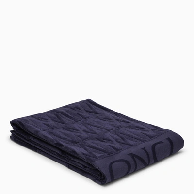 Shop Moncler | Monogrammed Beach Towel Midnight Blue