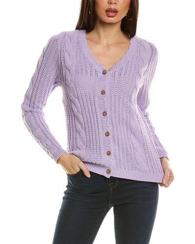 Shop Auguste Shae Cardigan In Purple