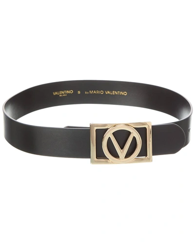 Shop Valentino By Mario Valentino Dolly Leather Belt In Black