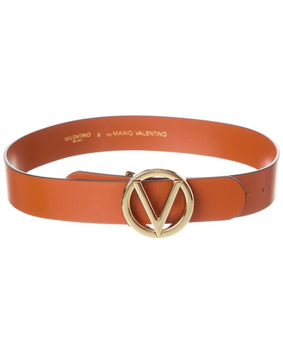 Shop Valentino By Mario Valentino Giusy Leather Belt In Brown