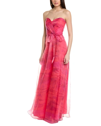 Shop Rene Ruiz Organza Gown In Pink