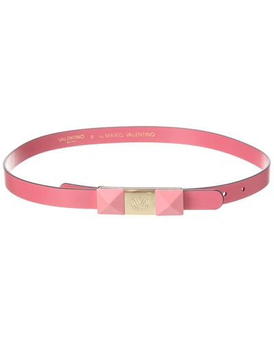 Shop Valentino By Mario Valentino Lea Leather Belt In Pink