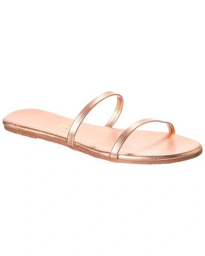 Shop Tkees Gemma Leather Sandal In Gold