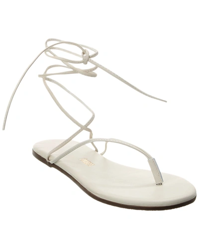 Shop Tkees Lilu Leather Sandal In White