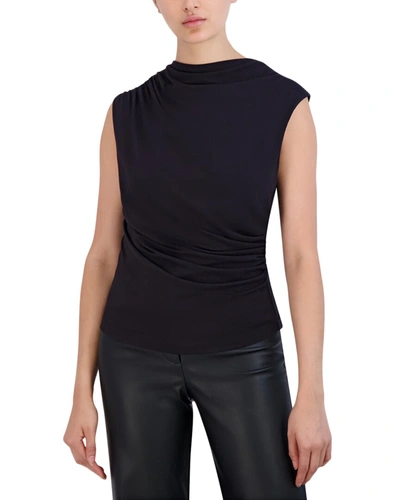 Shop Bcbgeneration New York Drape Pullover In Black