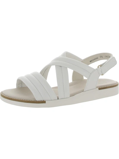 Shop Paul Green Womens Faux Leather Open Toe Slingback Sandals In White
