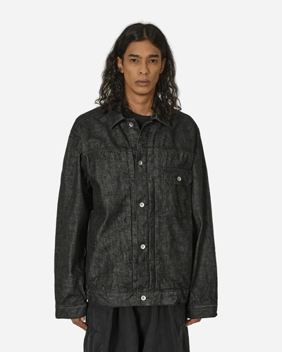 Shop Sacai Beyondexx Denim Jacket In Black