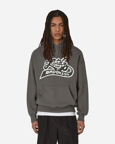 Shop Neighborhood Lordz Of Brooklyn Hooded Sweatshirt Charcoal In Black