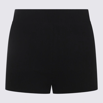 Shop Ami Alexandre Mattiussi Ami Paris Black Cotton Shorts