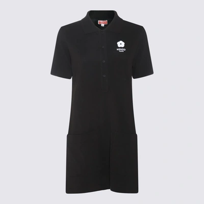 Shop Kenzo Black And White Cotton Polo Shirt