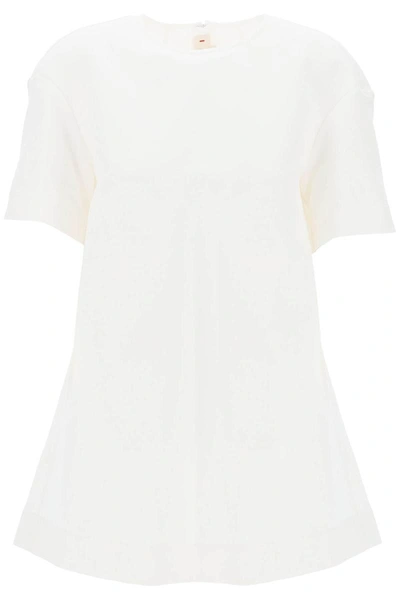 Shop Marni Cocoon Cady Dress In White