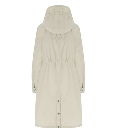 Shop Woolrich Long Summer Light Oak Parka In Beige