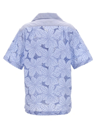 Shop Wales Bonner Highlife Shirt, Blouse Light Blue