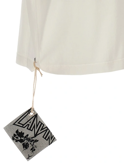 Shop Lanvin Logo Print T-shirt White