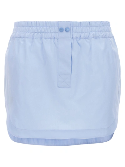 Shop Attico Rooney Skirts Light Blue