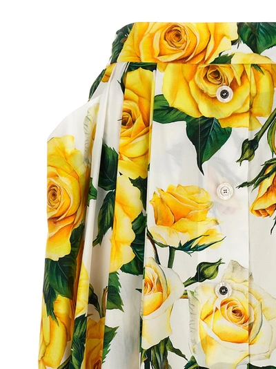 Shop Dolce & Gabbana Rose Gialle Skirts Yellow
