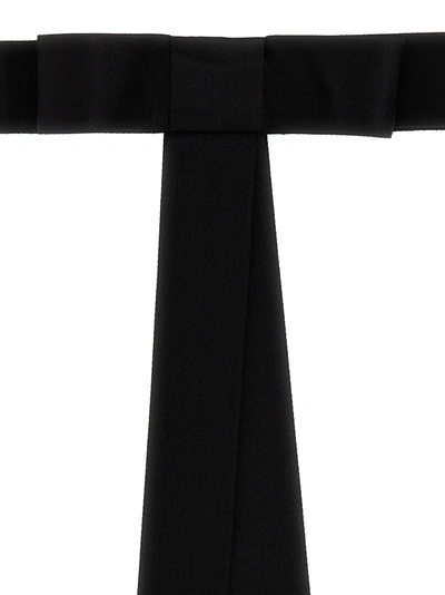 Shop Dolce & Gabbana Satin Belt Belts Black