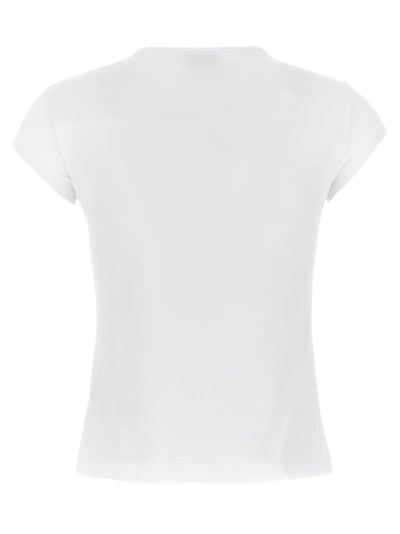 Diesel White T-shirt With Oval D Cut Out Detail In Stretch Cotton Woman