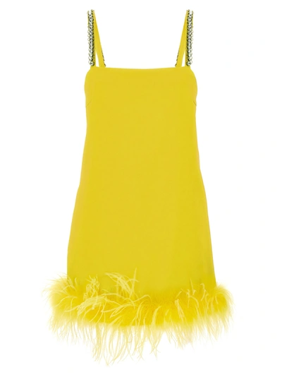 Shop Pinko Trebbiano Dresses Yellow
