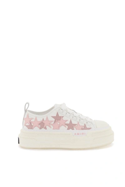 Shop Amiri Low Court Stars Platform Sneakers With In Multicolor