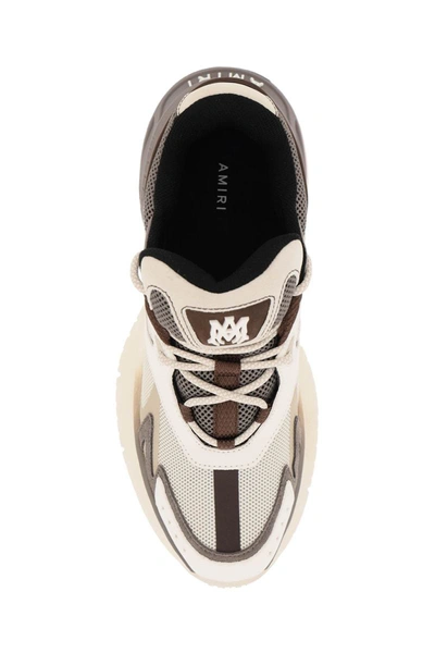 Shop Amiri Mesh And Leather Ma Sneakers In 9 In Multicolor