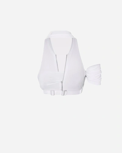Shop Nike X Jacquemus Halter Top In White