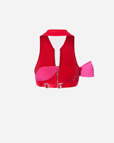 Shop Nike X Jacquemus Halter Top In Red