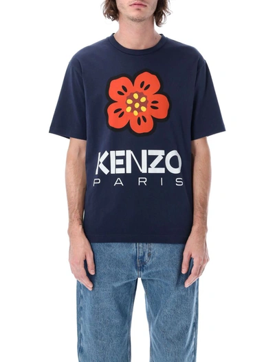 Shop Kenzo Boke Flower T-shirt In Navy
