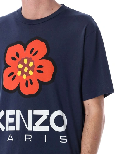 Shop Kenzo Boke Flower T-shirt In Navy