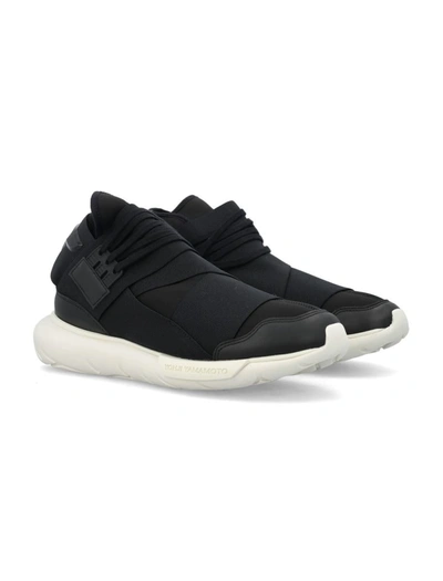 Shop Y-3 Adidas Qasa Sneakers In Black