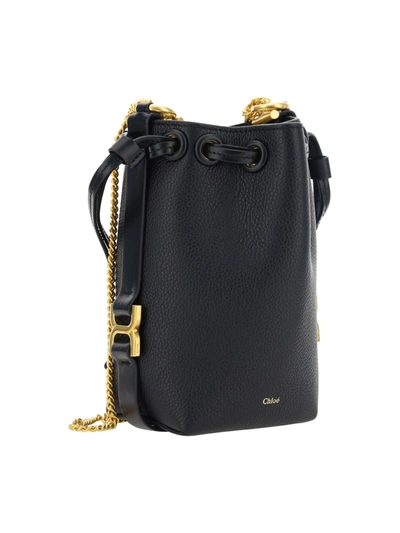 Shop Chloé Women Micro Marcie Shoulder Bag In Black