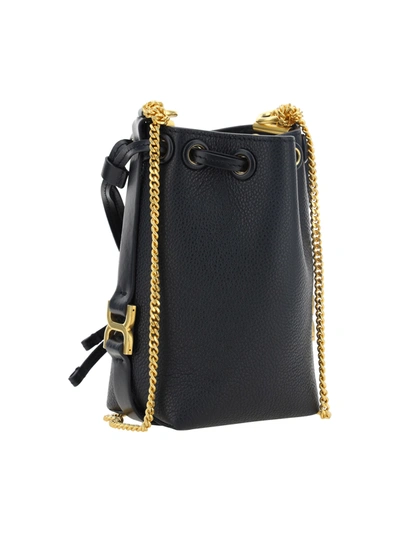 Shop Chloé Women Micro Marcie Shoulder Bag In Black