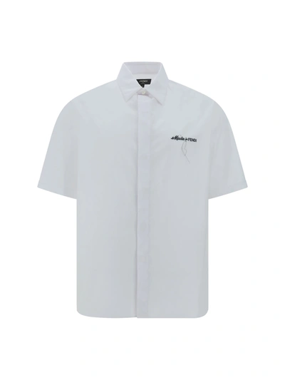 Shop Fendi Men Shirt In White