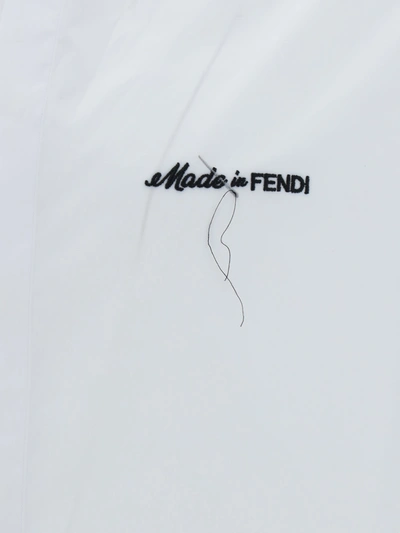 Shop Fendi Men Shirt In White