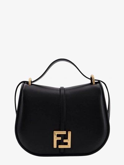 Shop Fendi Woman C'mon Woman Black Shoulder Bags