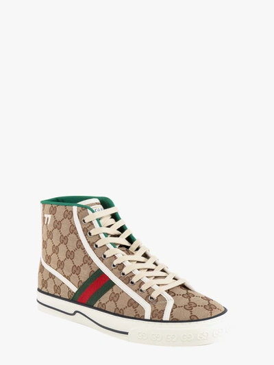 Shop Gucci Man Sneakers Man Beige Sneakers In Cream