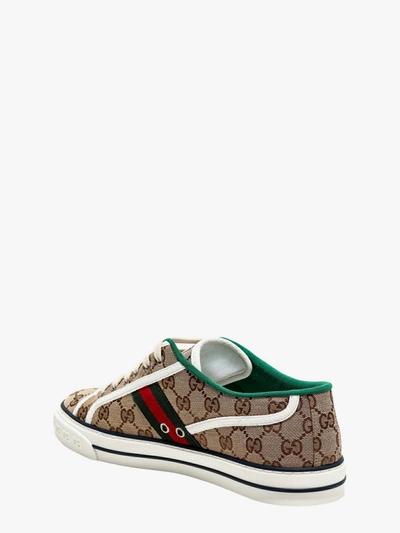 Shop Gucci Man Tennis 1977 Man Beige Sneakers In Cream