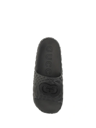 Shop Gucci Men Sandals In Black