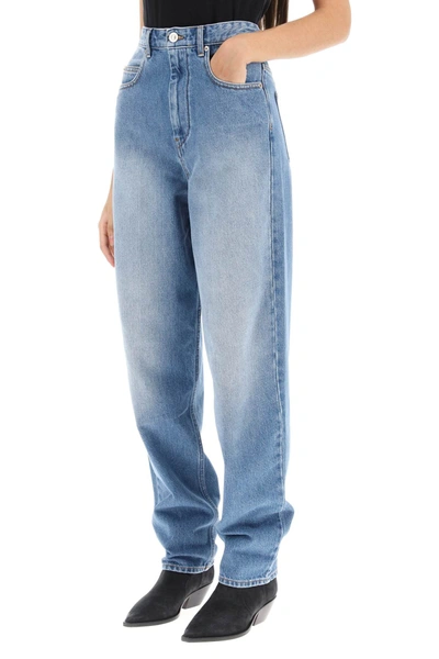 Shop Isabel Marant Étoile Isabel Marant Etoile 'corsy' Loose Jeans With Tapered Cut Women In Blue