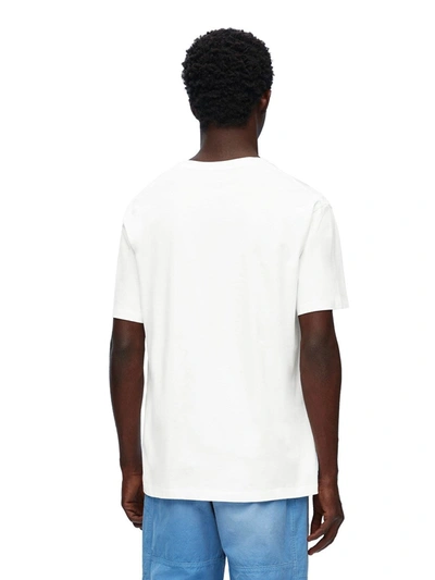 Shop Loewe Men Relaxed Fit T-shirt In White
