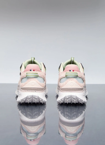 Shop Moncler Women Trailgrip Low Top Sneakers In Pink