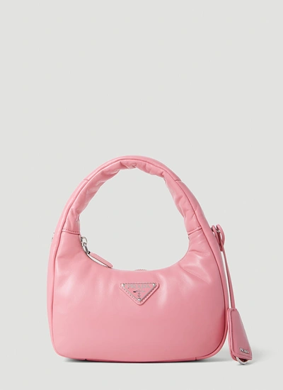 Shop Prada Women Padded Nappa Handbag In Pink