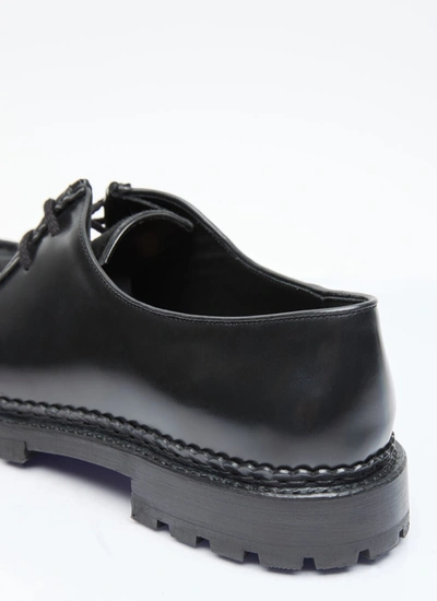 Shop Saint Laurent Men Ponyhair Leather Loafers In Black