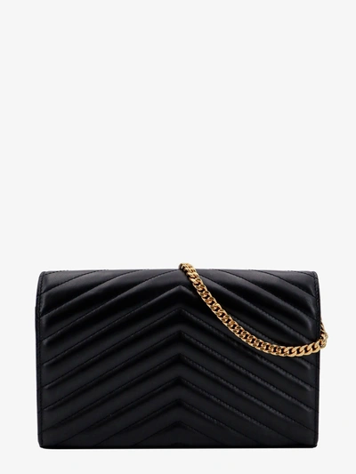 Shop Saint Laurent Woman Cassandre Woman Black Shoulder Bags