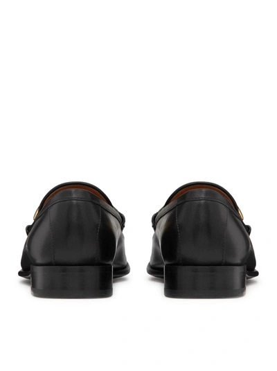Shop Valentino Garavani Women Vlogo The Bold Edition Loafers In Calfskin In Black