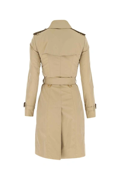 Shop Burberry Trench In Beige O Tan