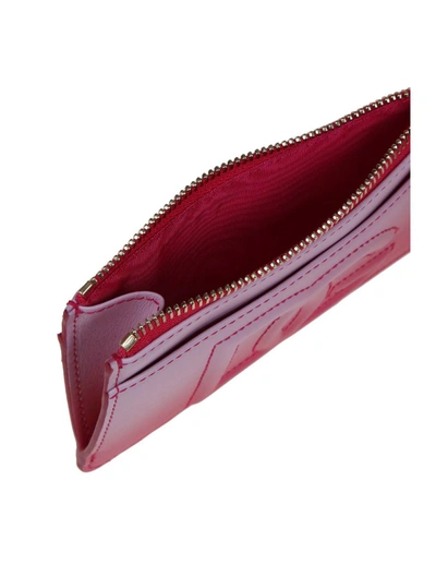 Shop Dolce & Gabbana Leather Card Holder In Pink